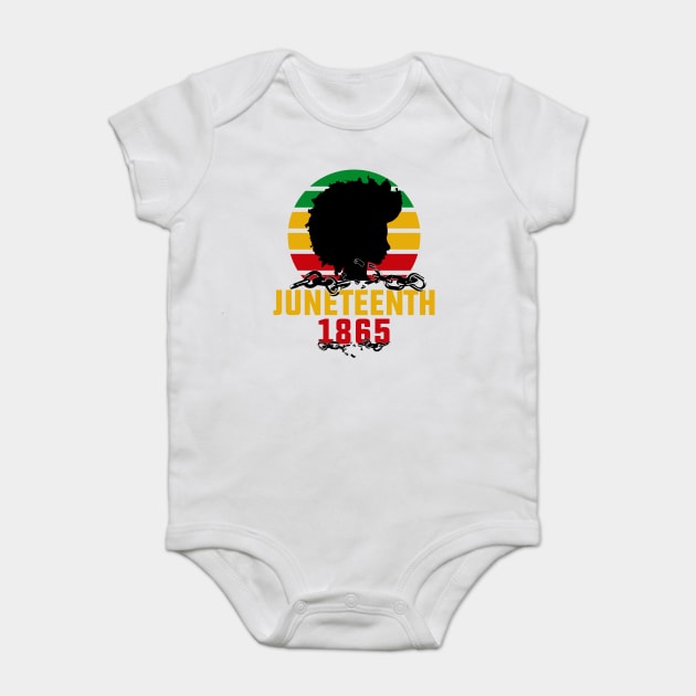 Juneteenth 1862, Black History Baby Bodysuit by UrbanLifeApparel